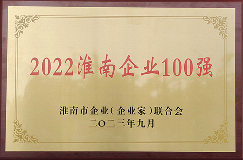 2022淮南企業(yè)100強